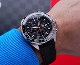 Shop Tag Heuer Formula 1 Mario Kart Chronograph Black Dial Black Leather Strap Watch for Men - CAZ201E.FC6517 in USA