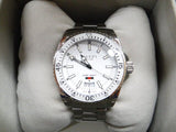 Shop Gucci Dive Quartz White Dial Silver Steel Strap Watch for Men - YA136302 in USA
