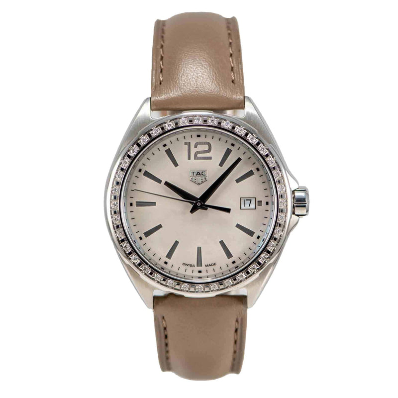 Tag Heuer Formula 1 Quartz Mother of Pearl Dial Brown Leather Strap Watch for Women - WBJ131A.FC8255 Buy Now By Tag Heuer