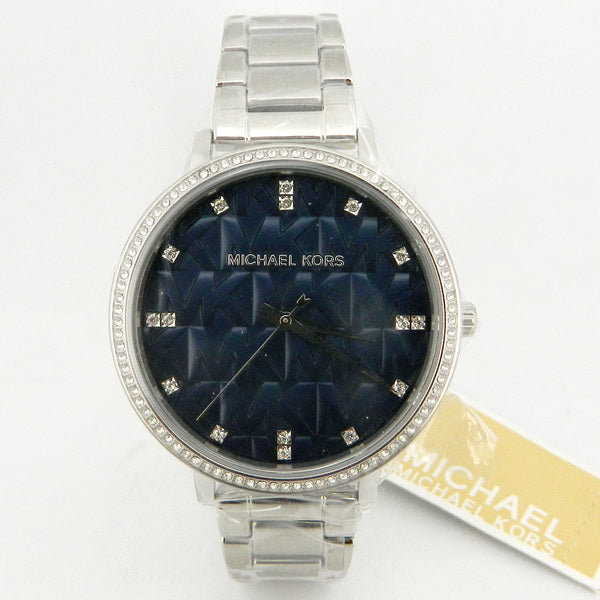 Michael Kors Pyper Blue Dial Silver Steel Strap Watch For Women - MK4671 Buy Now By Michael Kors