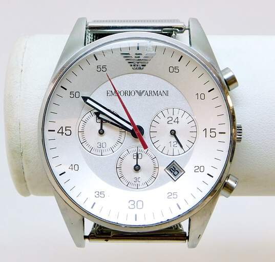 Emporio Armani Sport Chronograph White Dial White Silicone Strap Watch For Men - AR5859 Buy Now By Emporio Armani