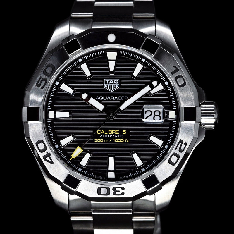 Shop Tag Heuer Aquaracer Black Dial Watch for Men - WAY2010.BA0927 in USA