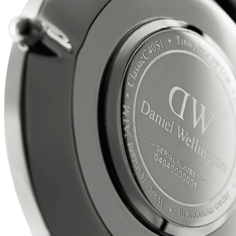 Daniel Wellington Classic Sheffield White Dial Black Leather Strap Watch For Women - DW00100053 Buy Now By Daniel Wellington