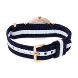 Shop Daniel Wellington Classic Glasgow White Dial Two Tone NATO Strap Watch for Men - DW00100004 in USA