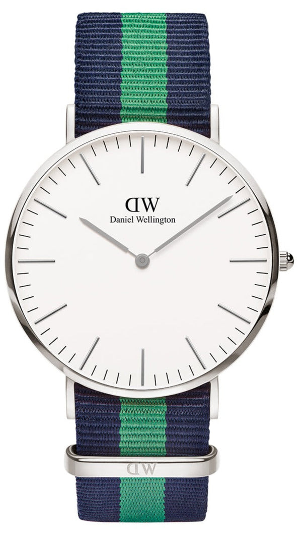 Shop Daniel Wellington Classic Warwick White Dial Two Tone Nylon Strap Watch for Men - DW00100019 in USA