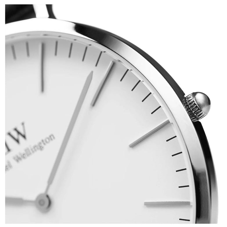 Shop Daniel Wellington Classic Warwick White Dial Two Tone Nylon Strap Watch for Men - DW00100019 in USA