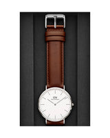 Daniel Wellington Classic St Mawes White Dial Brown Leather Strap Watch For Men - DW00100021 Buy Now By Daniel Wellington