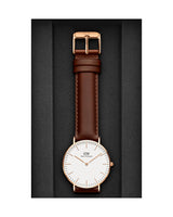 Daniel Wellington Classic St. Mawes White Dial Brown Leather Strap Watch for Men - DW00100035 Buy Now By Daniel Wellington