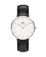 Daniel Wellington Classic Sheffield White Dial Black Leather Strap Watch For Women - DW00100053 Buy Now By Daniel Wellington