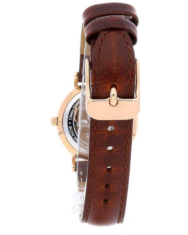 Daniel Wellington Classy St Mawes White Dial Brown Leather Strap Watch For Women - DW00100059 Buy Now By Daniel Wellington