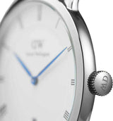 Daniel Wellington Dapper Bristol White Dial Brown Leather Strap Watch For Women - DW00100098 Buy Now By Daniel Wellington