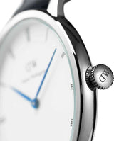 Daniel Wellington Dapper Reading White Dial Black Leather Strap Watch For Men - DW00100108 Buy Now By Daniel Wellington