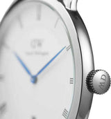 Daniel Wellington Dapper Reading Quartz White Dial Black Leather Strap Watch For Women - DW00100117 Buy Now By Daniel Wellington