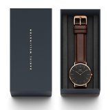 Daniel Wellington Classic St Mawes Black Dial Brown Leather Strap Watch For Men - DW00100124 Buy Now By Daniel Wellington