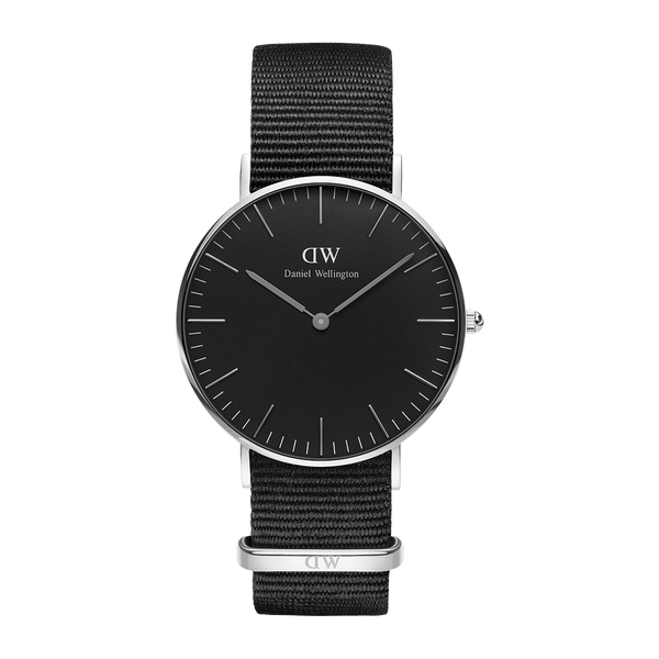 Daniel Wellington Petite Cornwall Black Dial Black Nylon Strap Watch For Women - DW00100248 Buy Now By Daniel Wellington