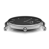 Daniel Wellington Petite Ashfield Black Dial Black Mesh Strap Watch For Women - DW00100202 Buy Now By Daniel Wellington