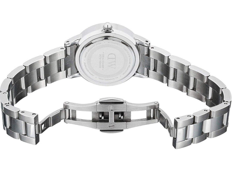 Daniel Wellington Iconic Link White Dial Silver Steel Strap Watch For Women - DW00100207 Buy Now By Daniel Wellington