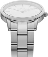 Daniel Wellington Iconic Link White Dial Silver Steel Strap Watch For Women - DW00100207 Buy Now By Daniel Wellington
