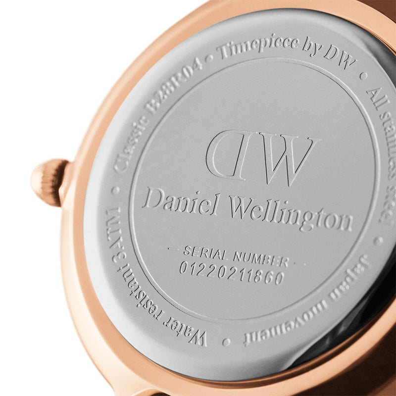 Daniel Wellington Classic Petite St Mawes Black Dial Brown Leather Strap Watch For Women - DW00100225 Buy Now By Daniel Wellington