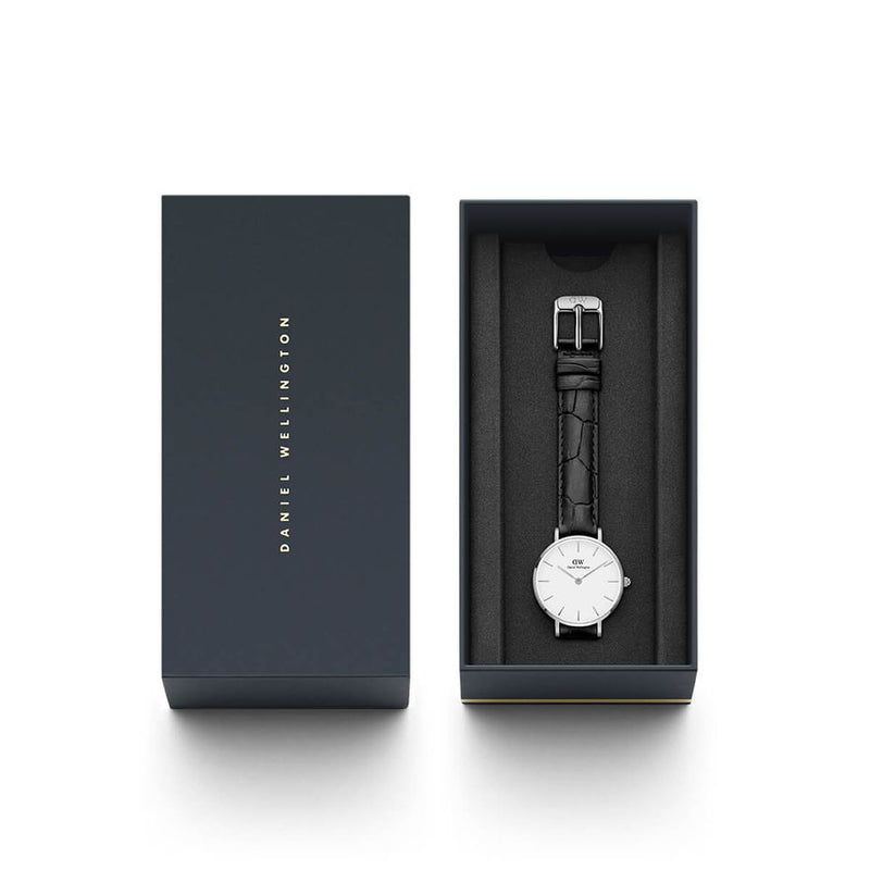 Daniel Wellington Classic Petite Reading White Dial Black Leather Strap Watch For Women - DW00100241 Buy Now By Daniel Wellington