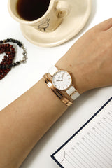 Daniel Wellington Classic Petite Dover White Dial White Nylon Strap Watch For Women - DW00100313 Buy Now By Daniel Wellington