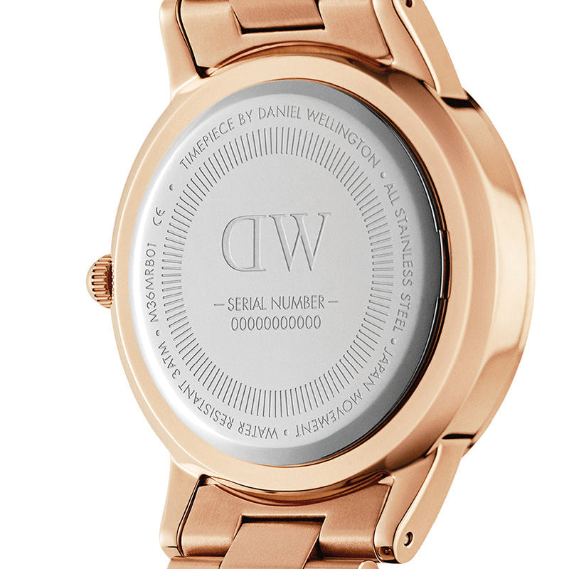Daniel Wellington Iconic Link White Dial Gold Steel Strap Watch For Men - DW00100343 Buy Now By Daniel Wellington