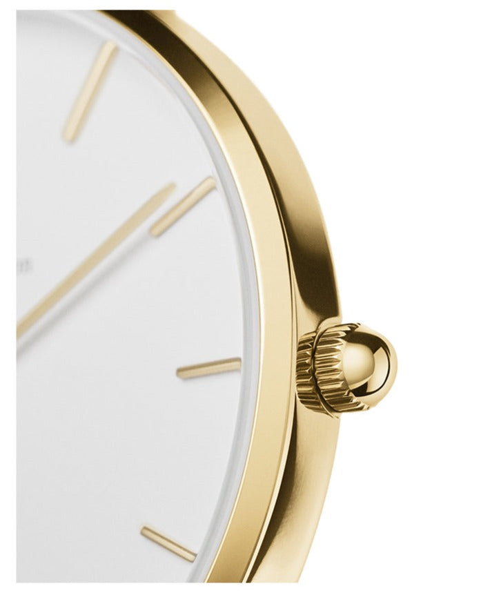 Daniel Wellington Classic Petite Evergold White Dial Gold Mesh Bracelet Watch For Women - DW00100346 Buy Now By Daniel Wellington