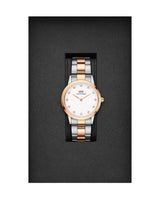 Daniel Wellington Iconic Link White Dial Two Tone Steel Strap Watch For Women - DW00100359 Buy Now By Daniel Wellington