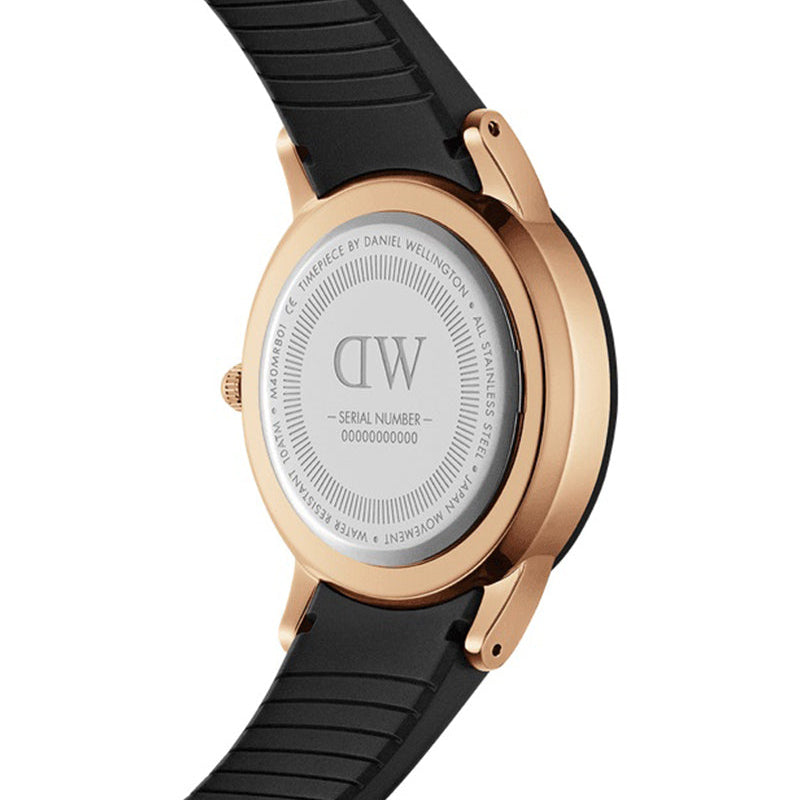 Daniel Wellington Iconic Motion Black Dial Black Rubber Strap Watch For Men - DW00100425 Buy Now By Daniel Wellington