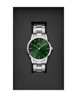 Daniel Wellington Iconic Link Emerald Green Dial Silver Steel Strap Watch For Men - DW00100427 Buy Now By Daniel Wellington