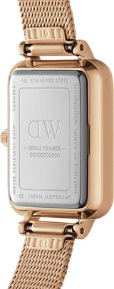 Daniel Wellington Quadro Melrose White Dial Gold Mesh Strap Watch For Women - DW00100431 Buy Now By Daniel Wellington