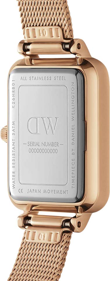 Daniel Wellington Quadro Melrose White Dial Gold Mesh Strap Watch For Women - DW00100431 Buy Now By Daniel Wellington