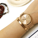 Daniel Wellington Petite Rose Gold Dial Rose Gold Mesh Strap Watch For Women - DW00100472 Buy Now By Daniel Wellington