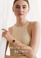 Daniel Wellington Petite Amber Brown Dial Gold Mesh Strap Watch For Women - DW00100476 Buy Now By Daniel Wellington