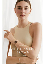 Daniel Wellington Petite Melrose Brown Dial Rose Gold Mesh Strap Watch For Women - DW00100477 Buy Now By Daniel Wellington