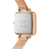 Daniel Wellington Quadro Studio Black Dial Rose Gold Mesh Strap Watch For Women - DW00100518 Buy Now By Daniel Wellington