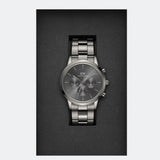 Daniel Wellington Iconic Link Chronograph Grey Dial Grey Steel Strap Watch for Men - DW00100643 Buy Now By Daniel Wellington