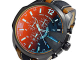 Diesel Mega Chief Quartz Black Dial Two Tone Leather Strap Watch For Men - DZ4305 Buy Now By Diesel