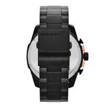 Diesel Mega Chief Chronograph Black Dial Black Steel Strap Watch For Men - DZ4309 Buy Now By Diesel