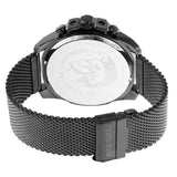 Diesel Mega Chief Chronograph Black Dial Black Mesh Strap Watch For Men - DZ4527 Buy Now By Diesel