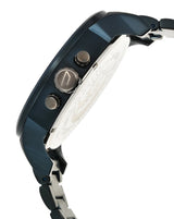 Shop Diesel Daddy 2.0 Chronograph Quartz Grey Dial Blue Steel Strap Watch For Men - DZ7414 in USA