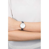 Emporio Armani Aurora Quartz Mother Of Pearl White Dial Blue Leather Strap Watch For Women - AR11090 Buy Now By Emporio Armani