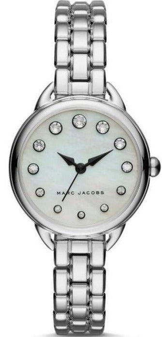 Shop Marc Jacobs Betty Mother of Pearl White Dial Silver Steel Strap Watch for Women - MJ3510 in USA
