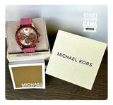 Michael Kors Berkley Quartz Rose Gold Dial Pink Rubber Strap Watch for Women - MKO1039 Buy Now By Michael Kors