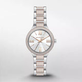 Michael Kors Taryn Quartz White Dial Two Tone Steel Strap Watch For Women - MK4461 Buy Now By Michael Kors