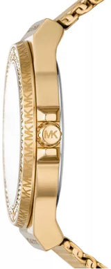 Michael Kors Runway Chronograph Blue Dial Gold Steel Strap Watch For Women - MK7353 Buy Now By Michael Kors