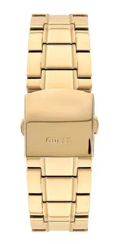 Guess Horizon Chronograph Black Dial Gold Steel Strap Watch For Men - W0379G4 Buy Now By Guess