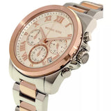 Michael Kors Brecken Chronograph White Dial Two Tone Steel Strap Watch For Women - MK6368 Buy Now By Michael Kors