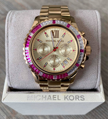 Michael Kors Everest Chronograph Gold Dial Gold Steel Strap Watch for Women - MK5871 Buy Now By Michael Kors