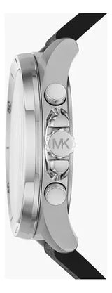 Michael Kors Brecken Chronograph Silver Dial Grey Leather Strap Watch For Men - MK8922 Buy Now By Michael Kors